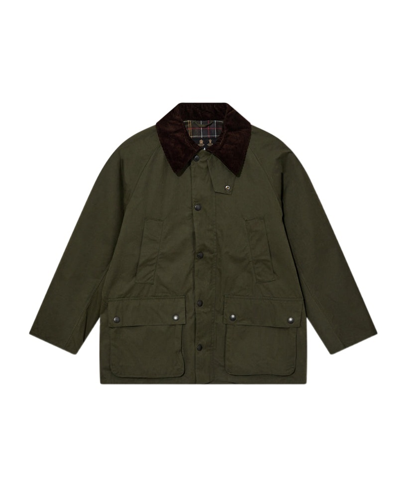 BARBOUR BEDALE CONTRASTING-COLLAR JACKET