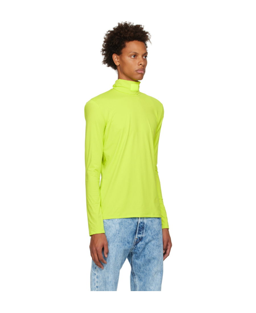Vtmnts Yellow Barcode Turtleneck In Yellow