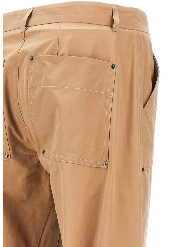 424 Stitched Straight Leg Pants With Front And Back Pockets In Nude