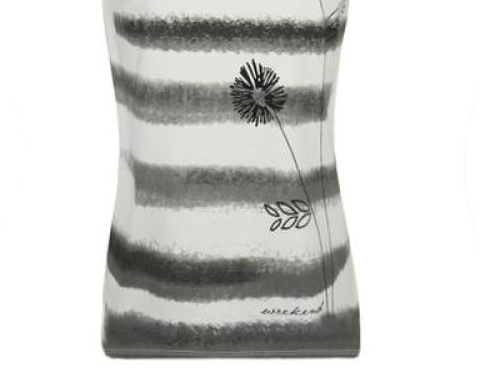 Weekend Max Mara Checkered Short-sleeved Flower T-shirt In White