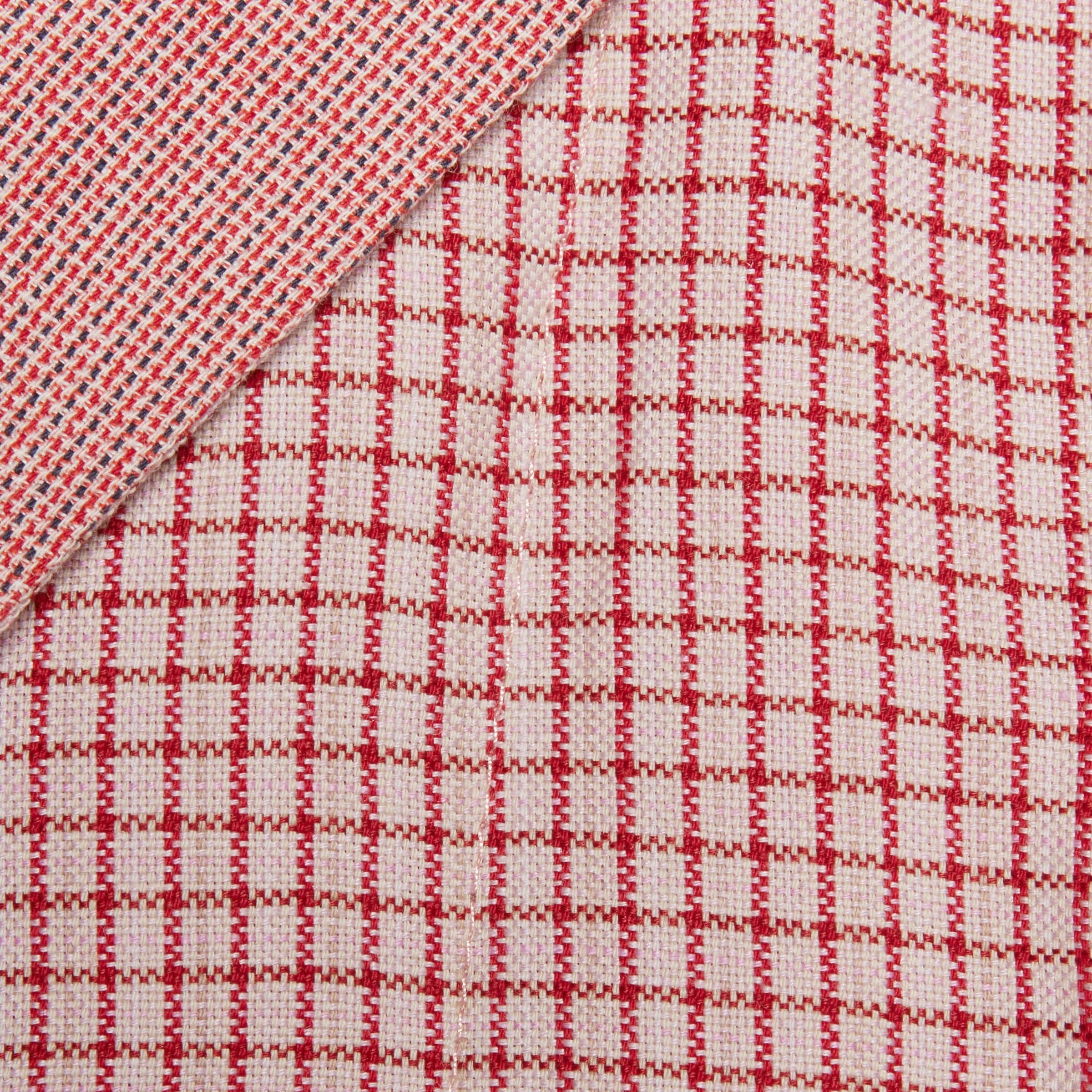 Gucci Pink Checked Sailor Collar Playsuit In Pink