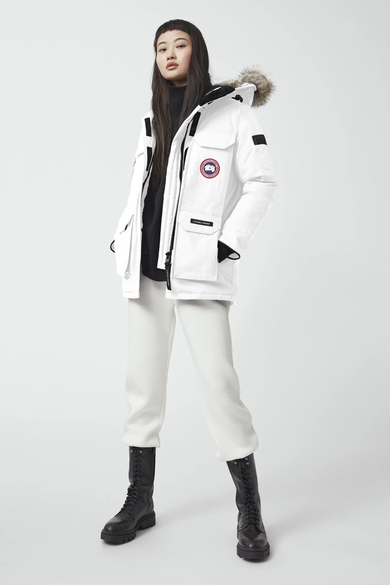Canada Goose Expedition Parker Down Jacket In White