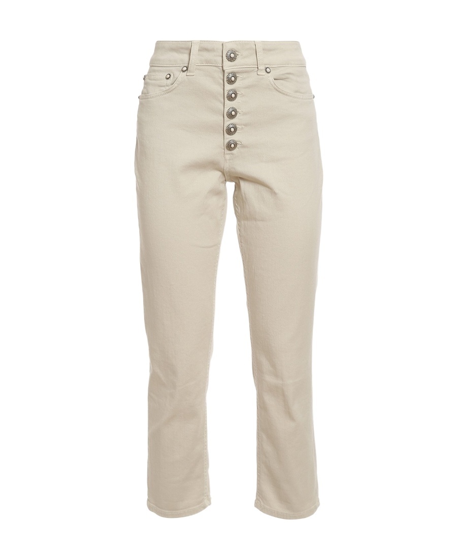 Dondup Logo Jeans In Nude