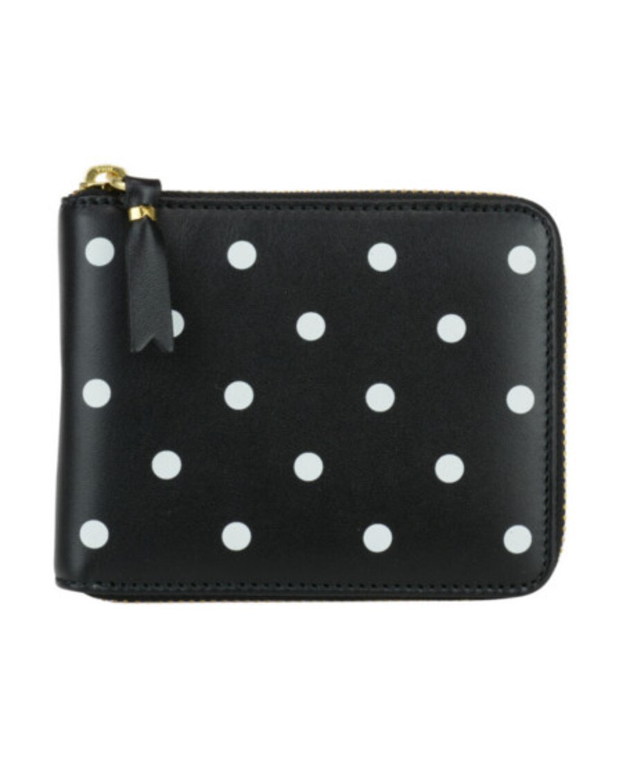 COMME DES GARÇONS POLKA DOT ZIP-AROUND WALLET 