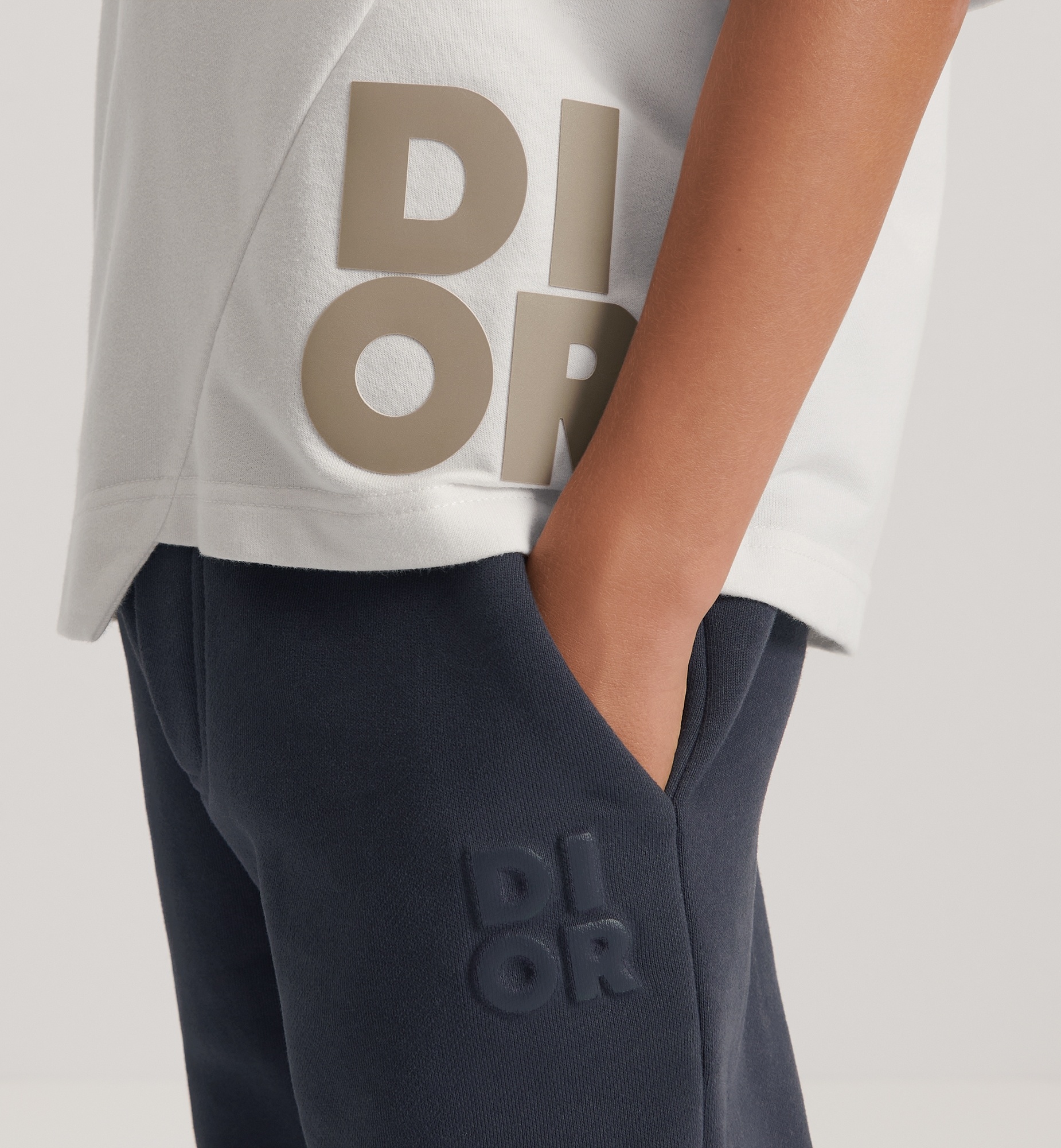 Dior Elastic Waist Sweatpants In Black