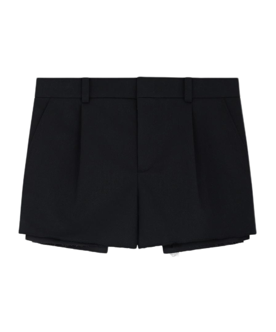 We11 Done Black Layered Shorts In Black