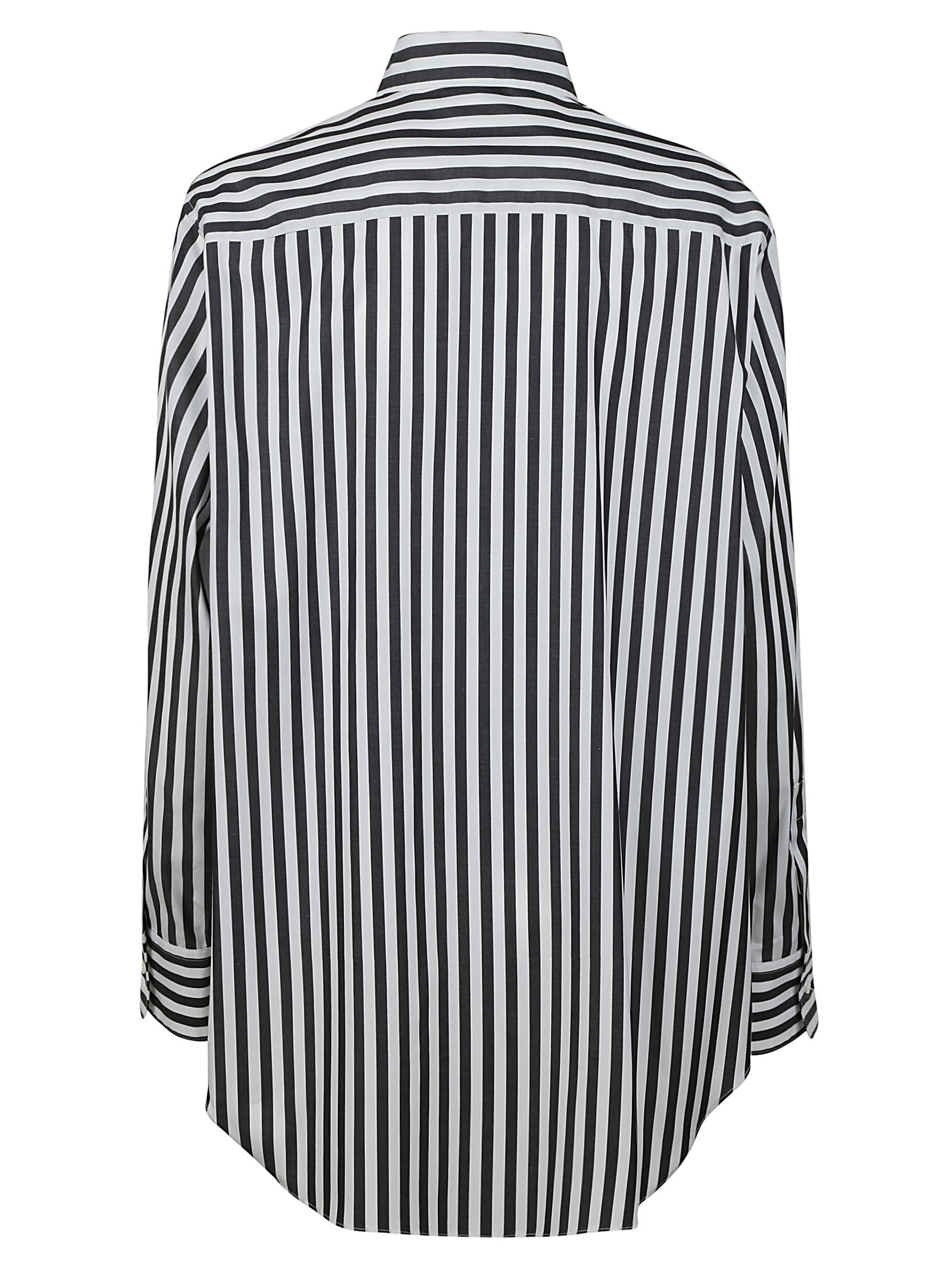 Aspesi Stripe Shirt In Black