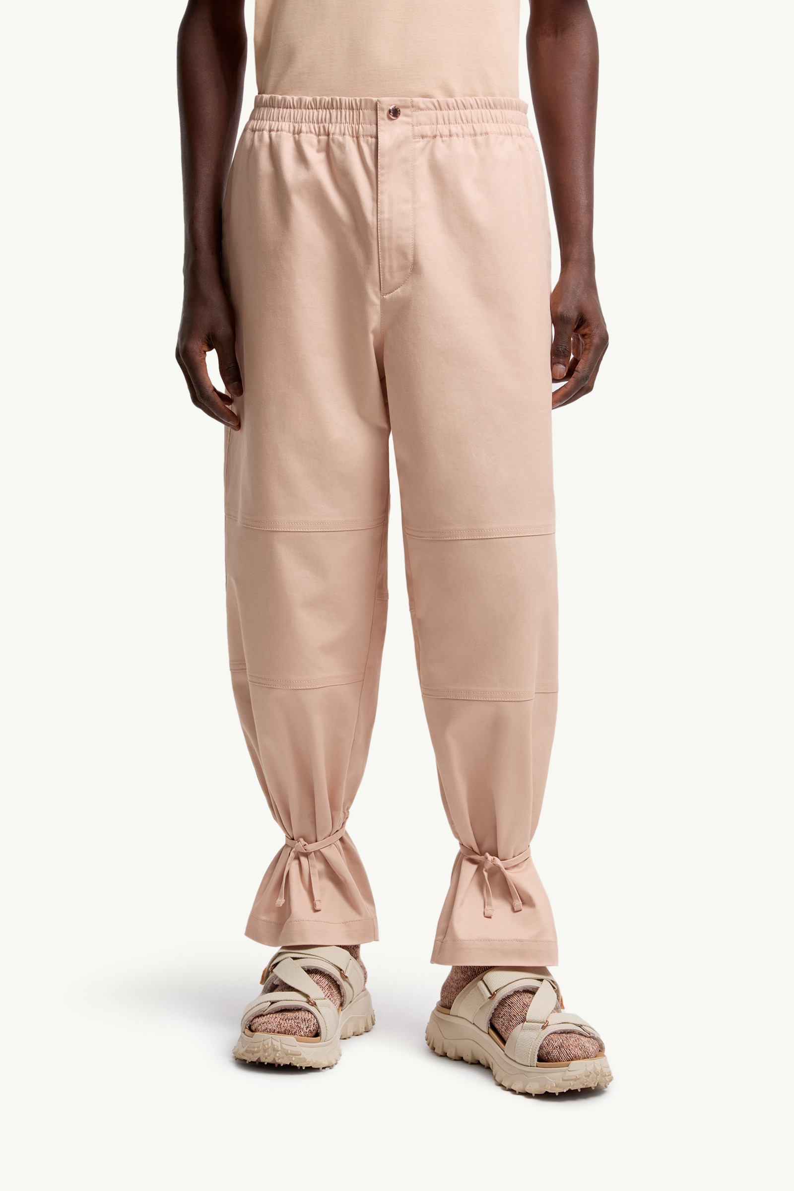 Moncler Pantalon En Gabardine De Coton X Gilga Farm By Donald Glover In Neutral