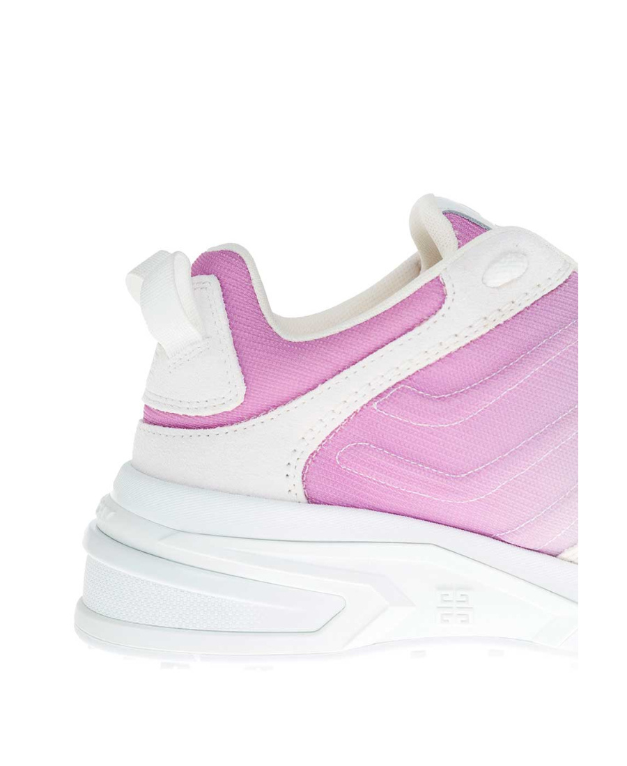 Givenchy Giv 1 Light White And Pink Degradé Letather Sneakers In White