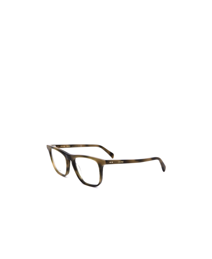 Celine Logo Rectangular Frame Flat Mirror In Brown