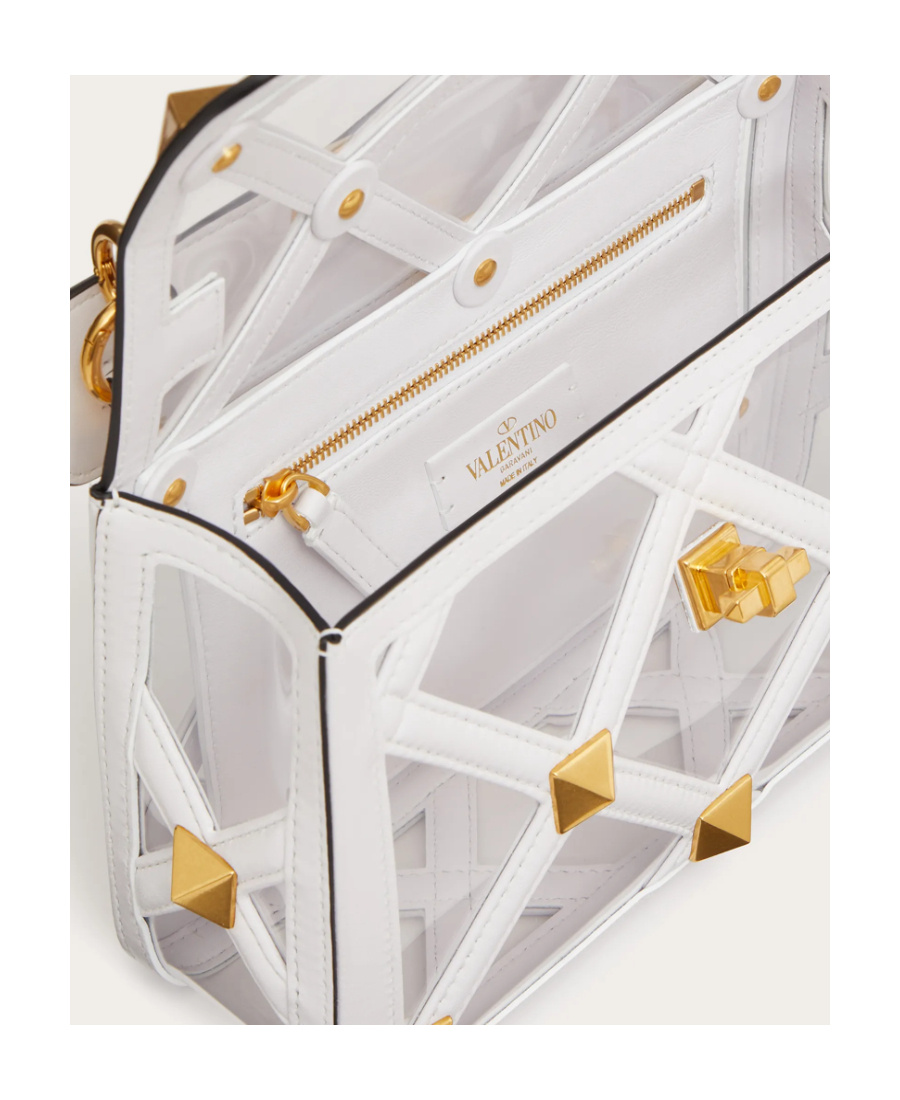 VALENTINO GARAVANI VALENTINO GARAVANI ROMAN STUD FOLDOVER TOP SHOULDER BAG