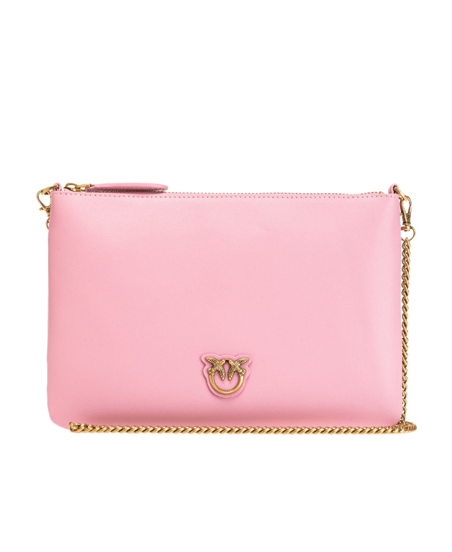 Pinko Flat Love Simply Crossbody Bag In Pink