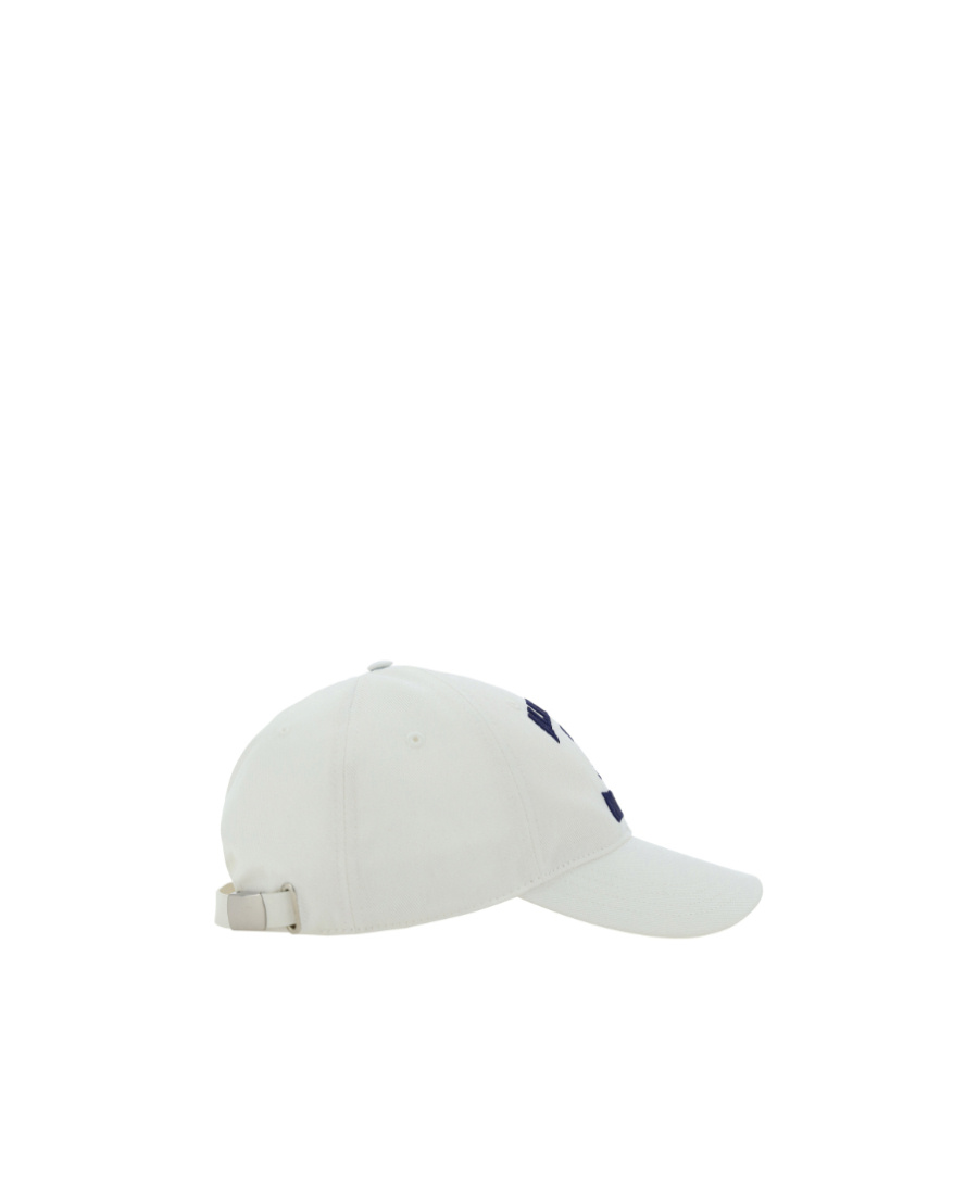 Alexander Mcqueen Embroidered-motif Cotton Cap In White