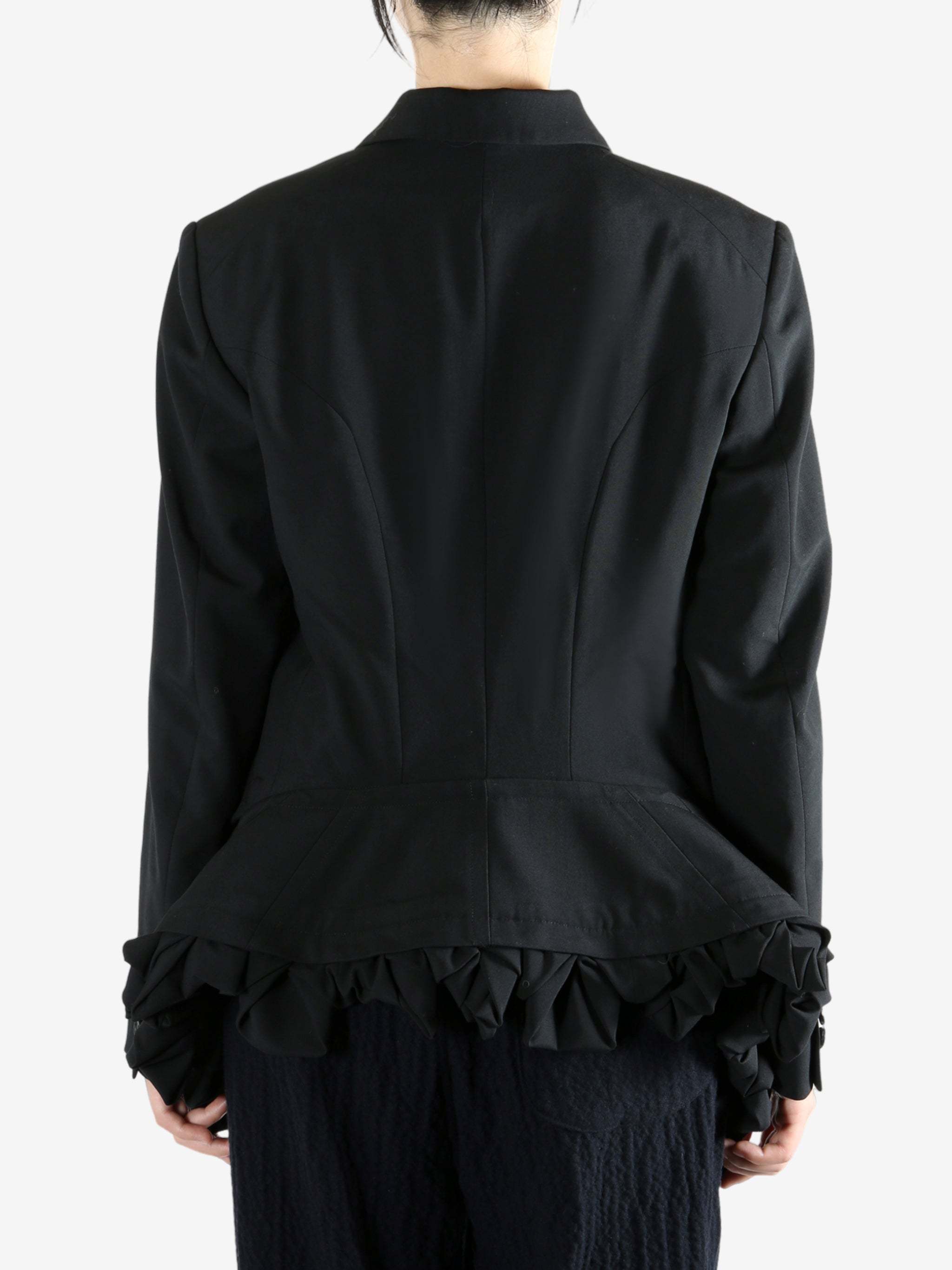 Comme Des Garçons Long Sleeve Casual Jacket In Black