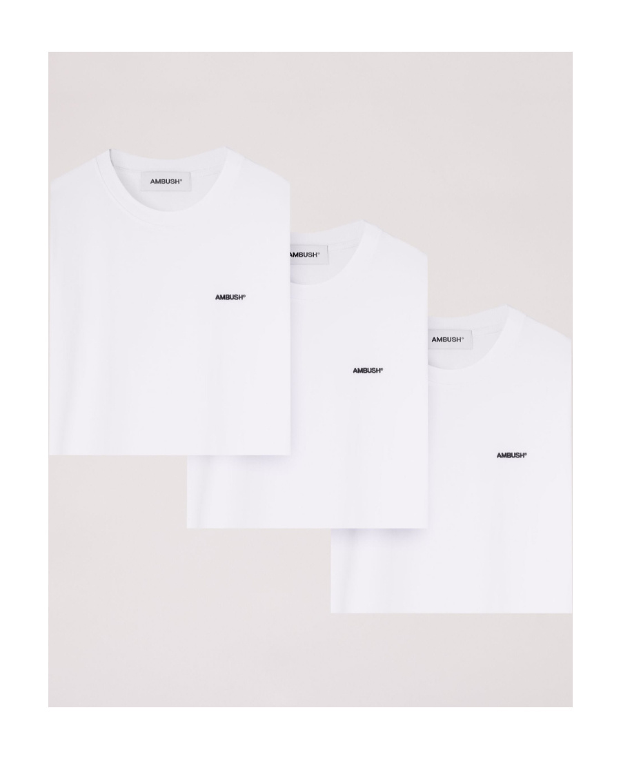 Ambush Set Di T-shirt In Cotone Bianco Uomo In White
