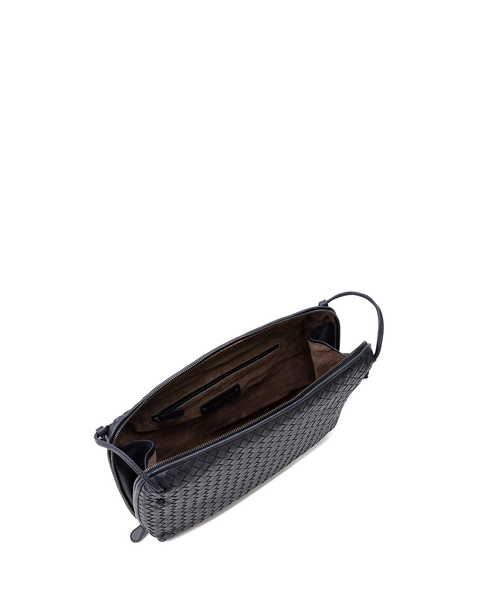Bottega Veneta Woven Pattern Shoulder Bag In White