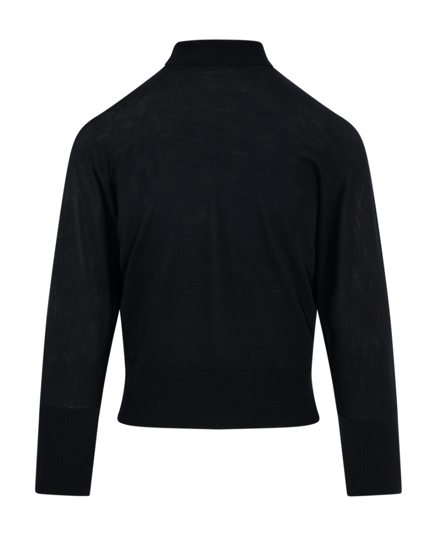 Max Mara Talea Wool High-neck Jumper In Black