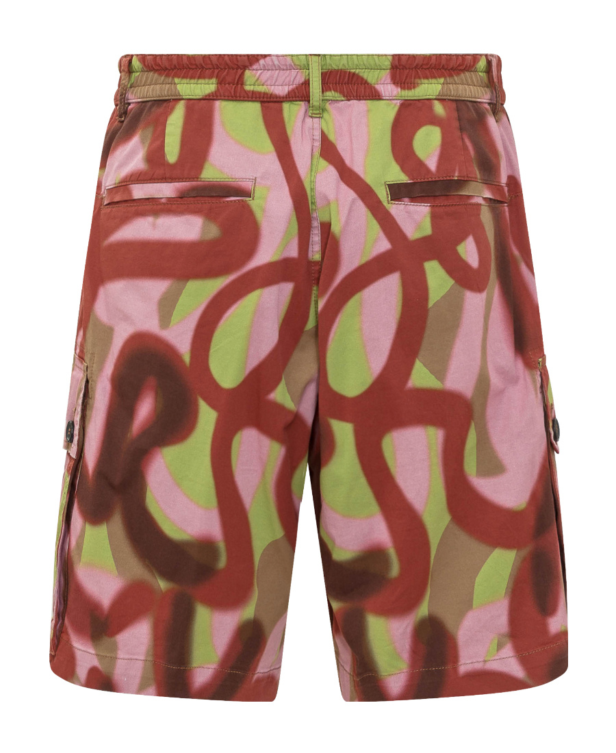 Shop Dsquared2 Fully-printed Bermuda Shorts In Red