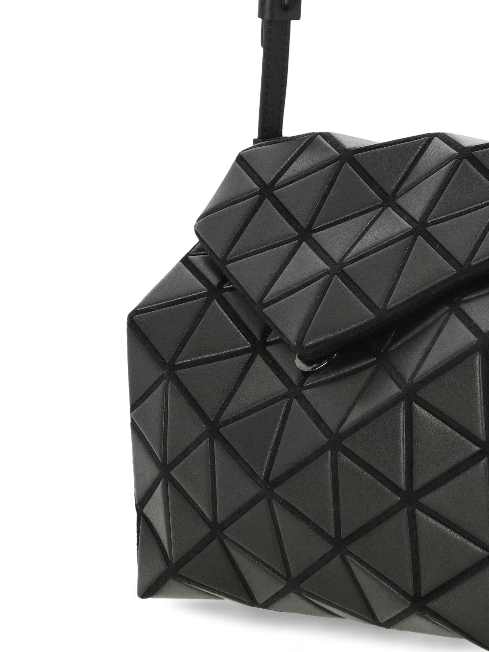 Bao Bao Issey Miyake Black Torso Panelled Shoulder Bag In Black