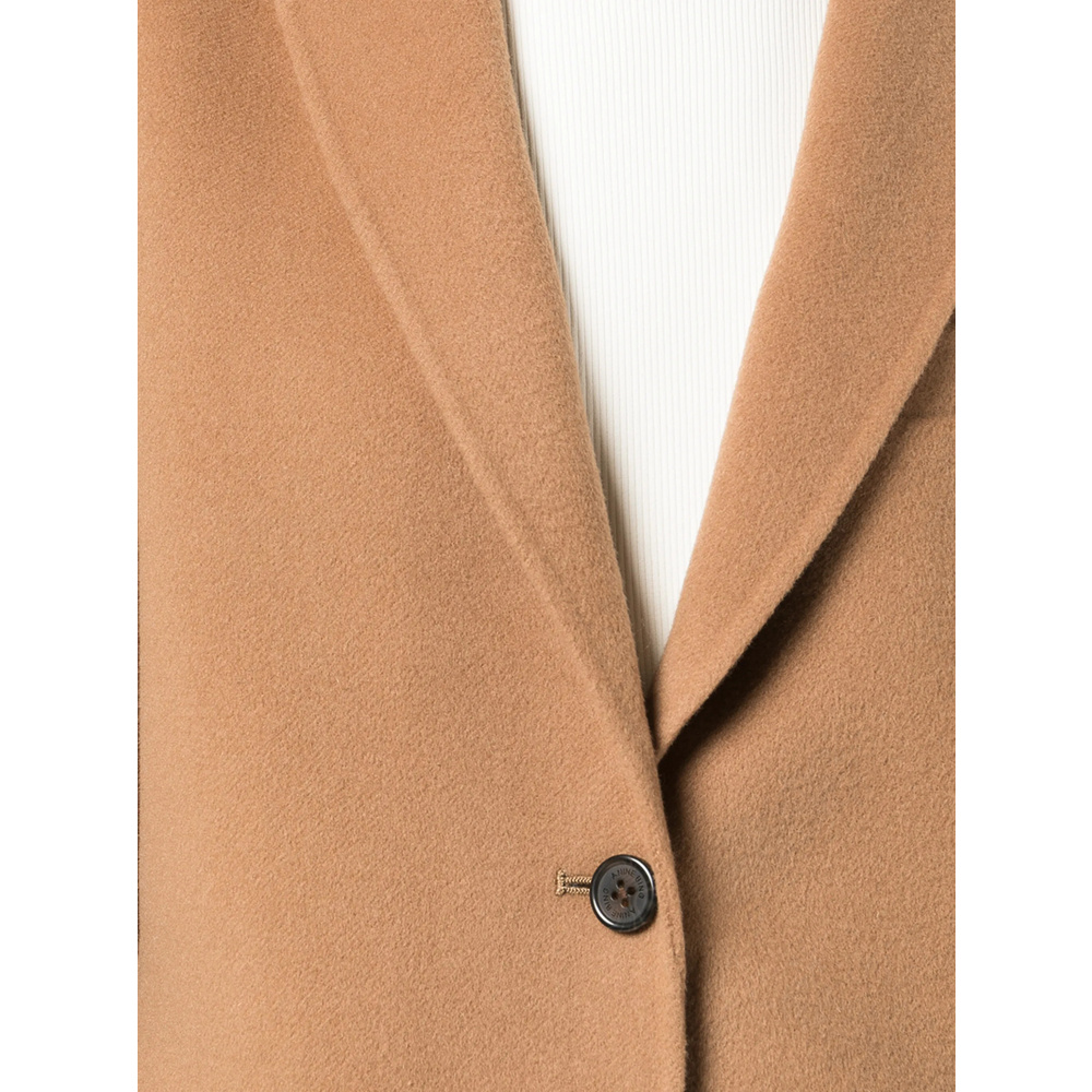 Anine Bing Oversized Wool-cashmere Blend Blazer In Brown
