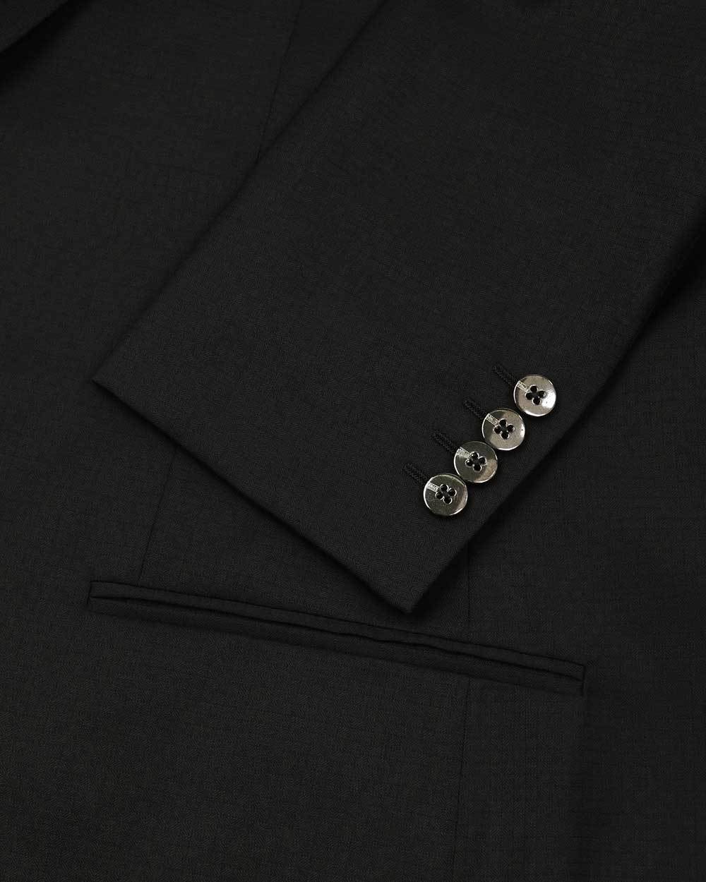 Armani Collezioni Logo Suit Jacket In Black