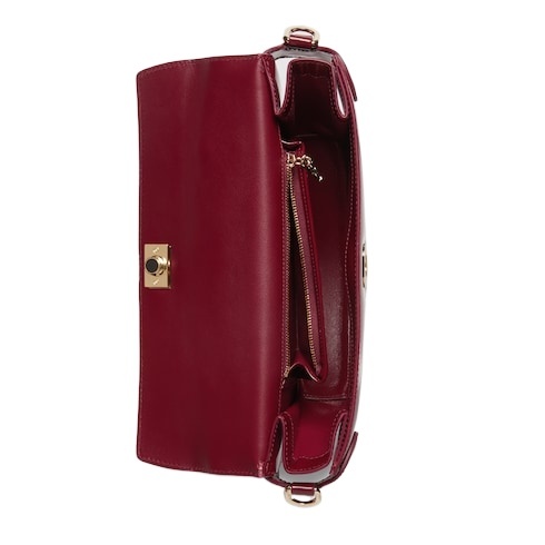 Gucci Small Half-moon Shoulder Bag In Red