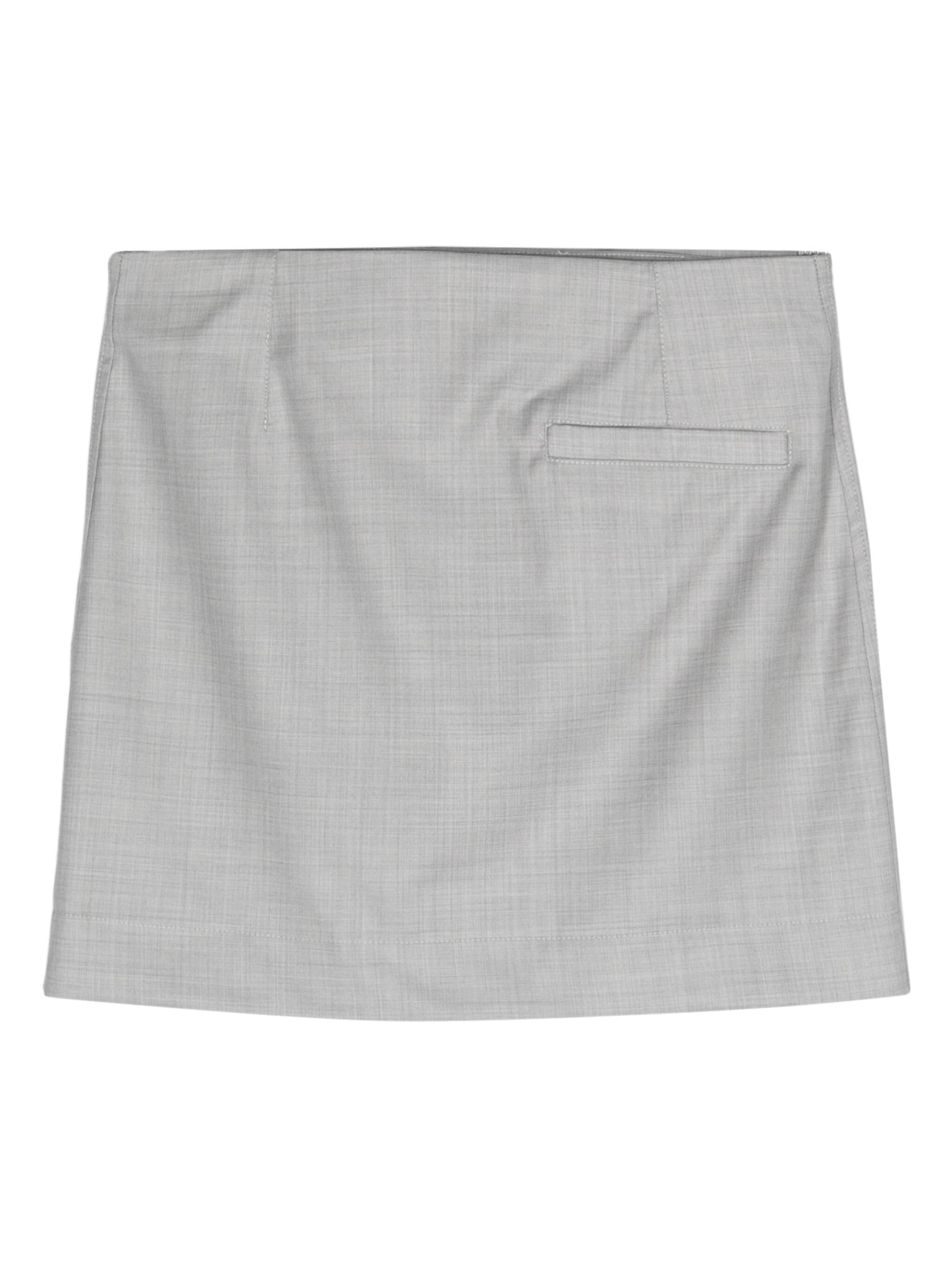 Loulou Studio Mahaz Virgin Wool Mini Skirt In Gray