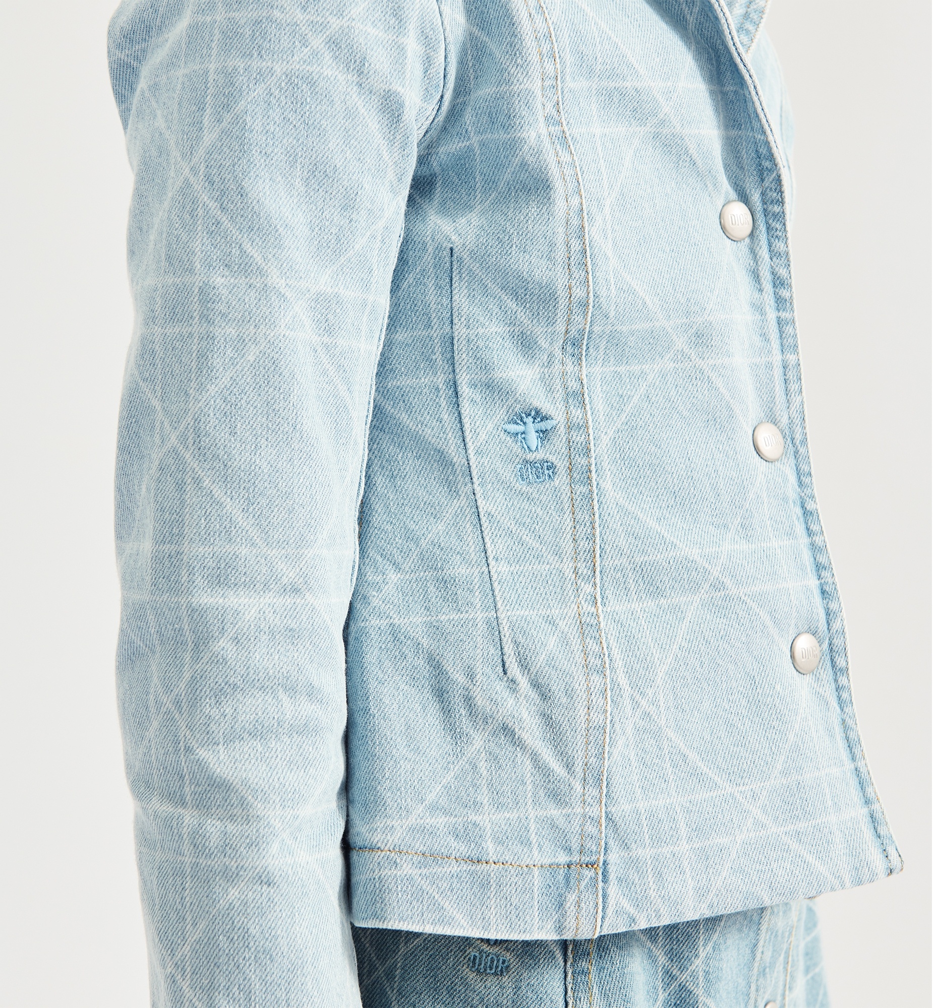 Dior Long Sleeve Jacket In Blue