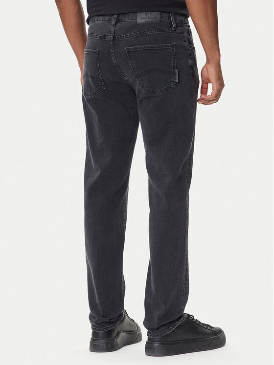 Armani Exchange Belt Loop Jeans In Black