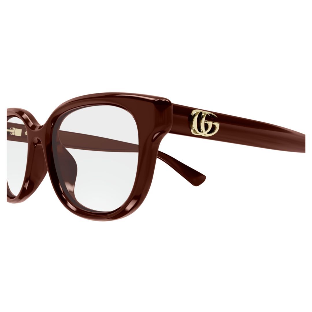 Gucci Double G Glasses In Brown