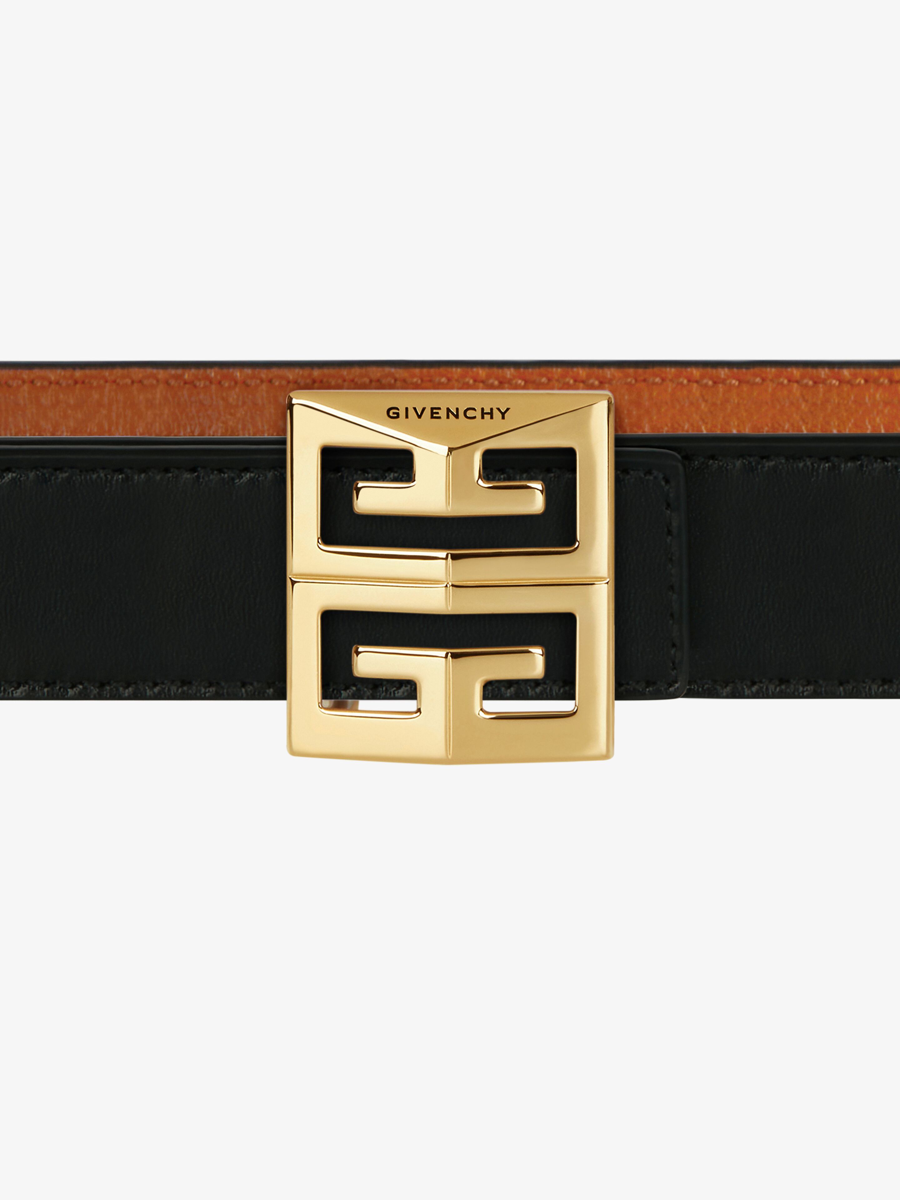 Givenchy Reversible Leather Belt In Brown