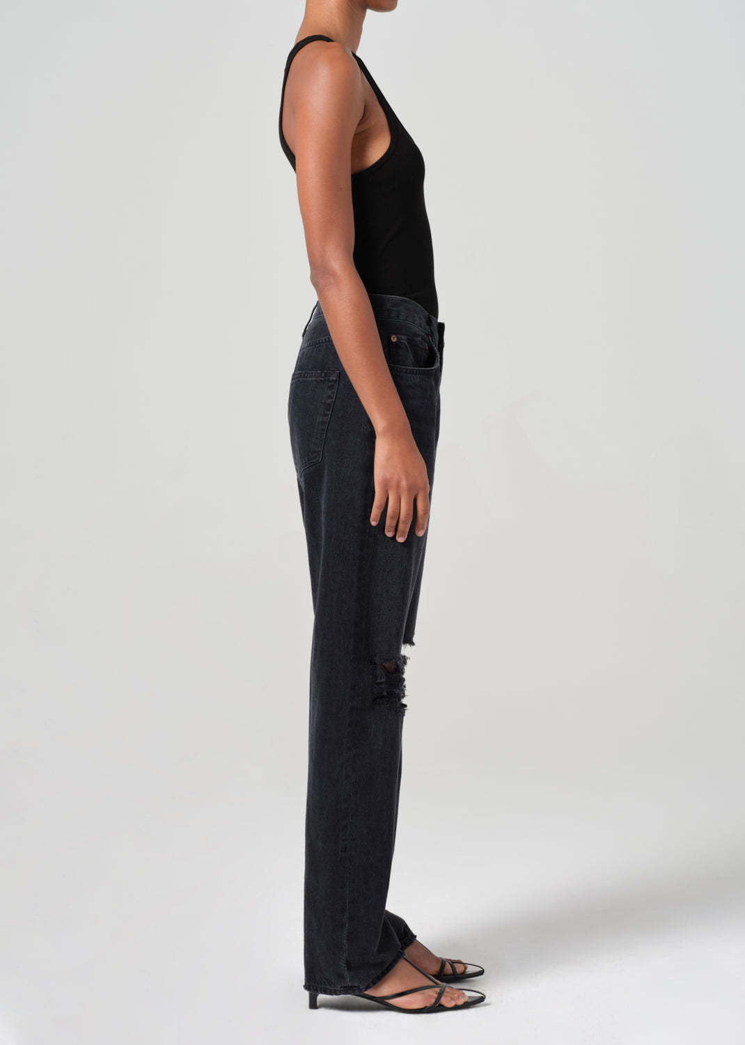 Agolde Kelly Jeans In Black