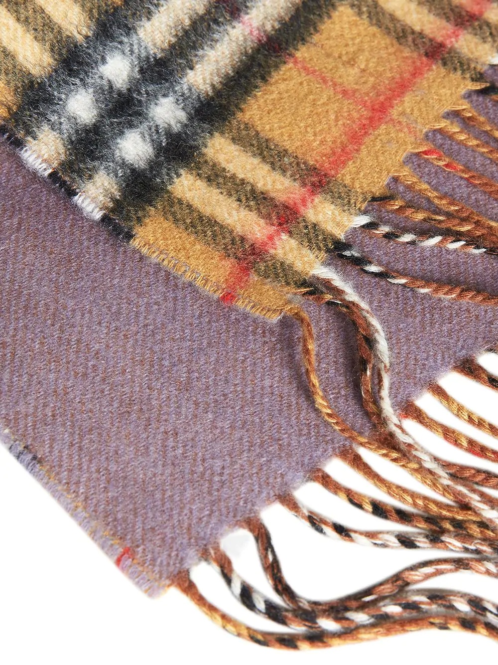 Burberry Classic Checked Scarf In Nude