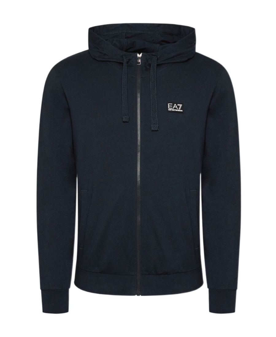 Ea7 Logo And Hat Casual Jacket In Black