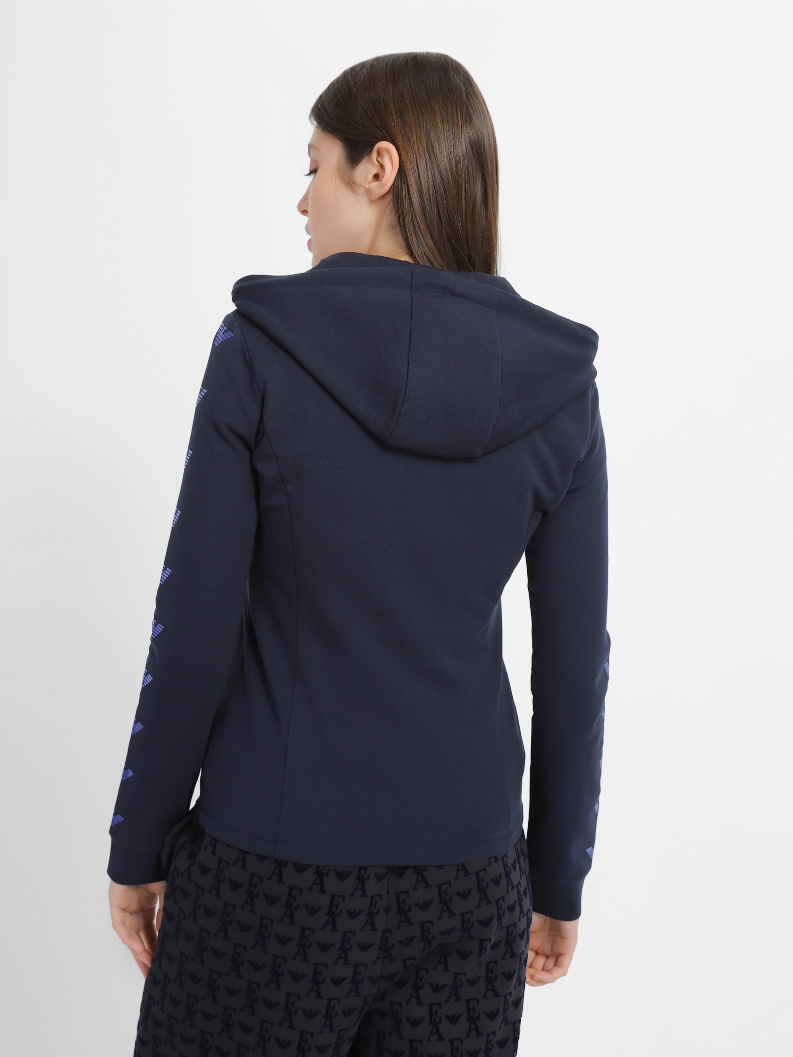 Ea7 Logo And Hat Casual Jacket In Black