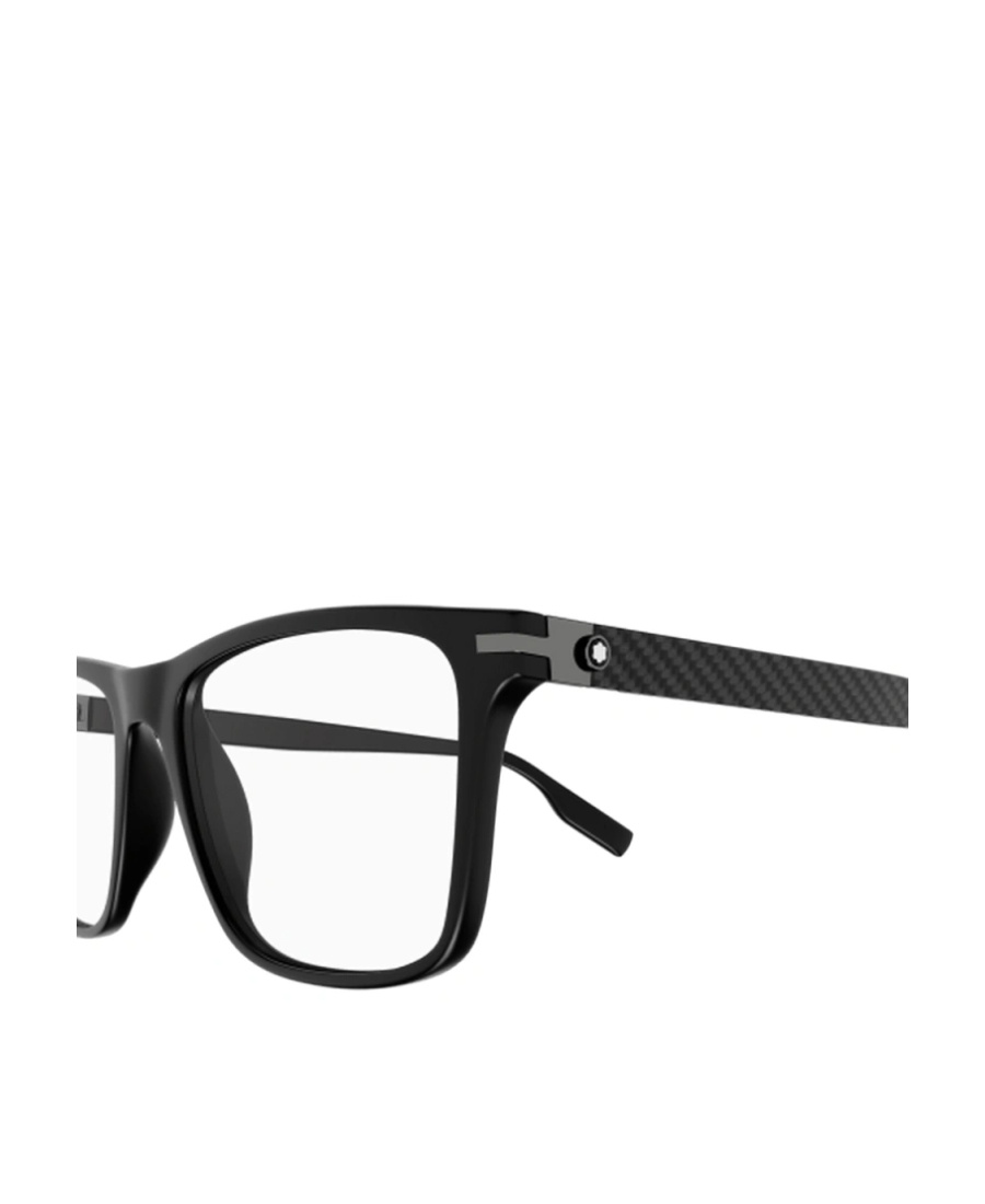 Montblanc Rectangular-frame Design Glasses In Black