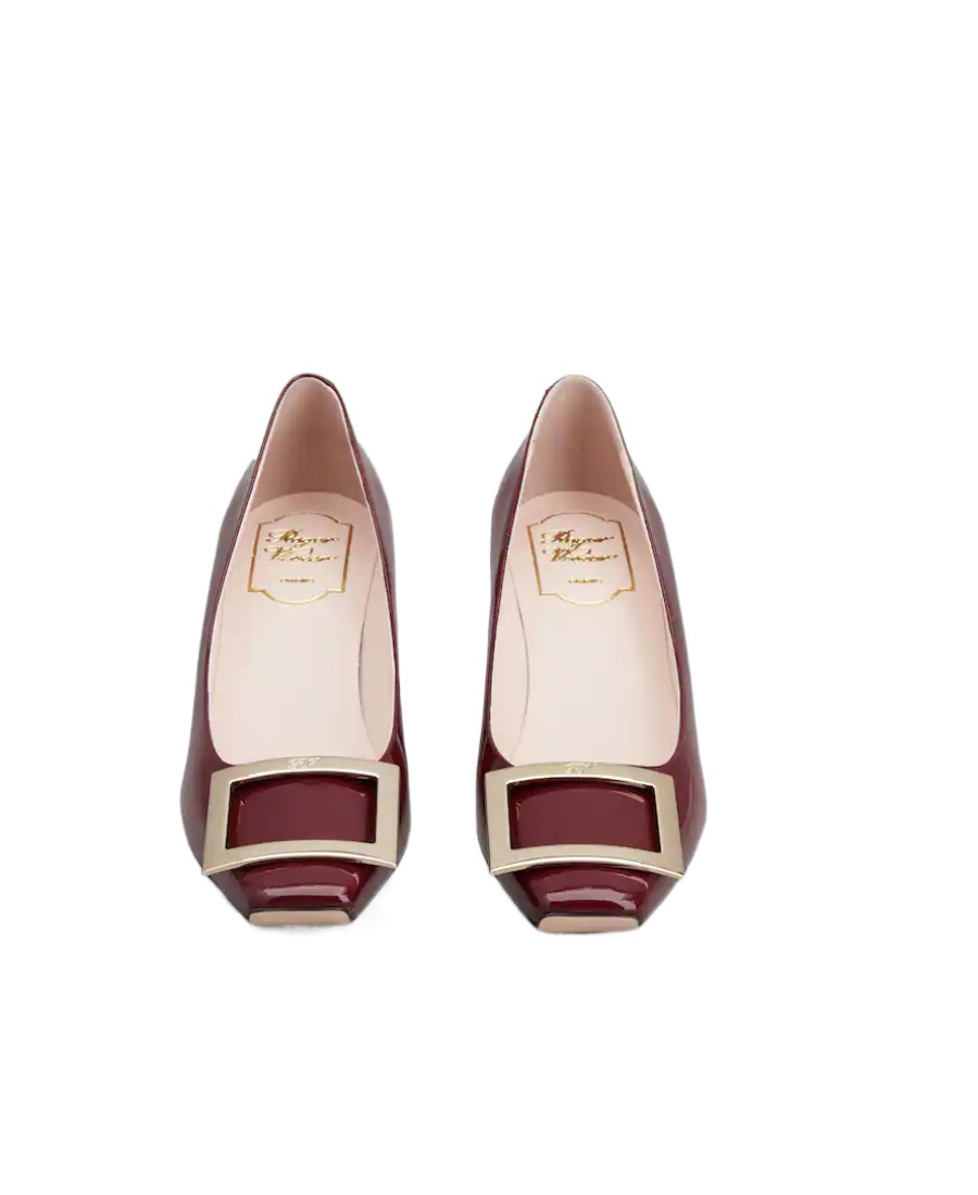 Shop Roger Vivier Trompette Metal Buckle High Heels In Brown