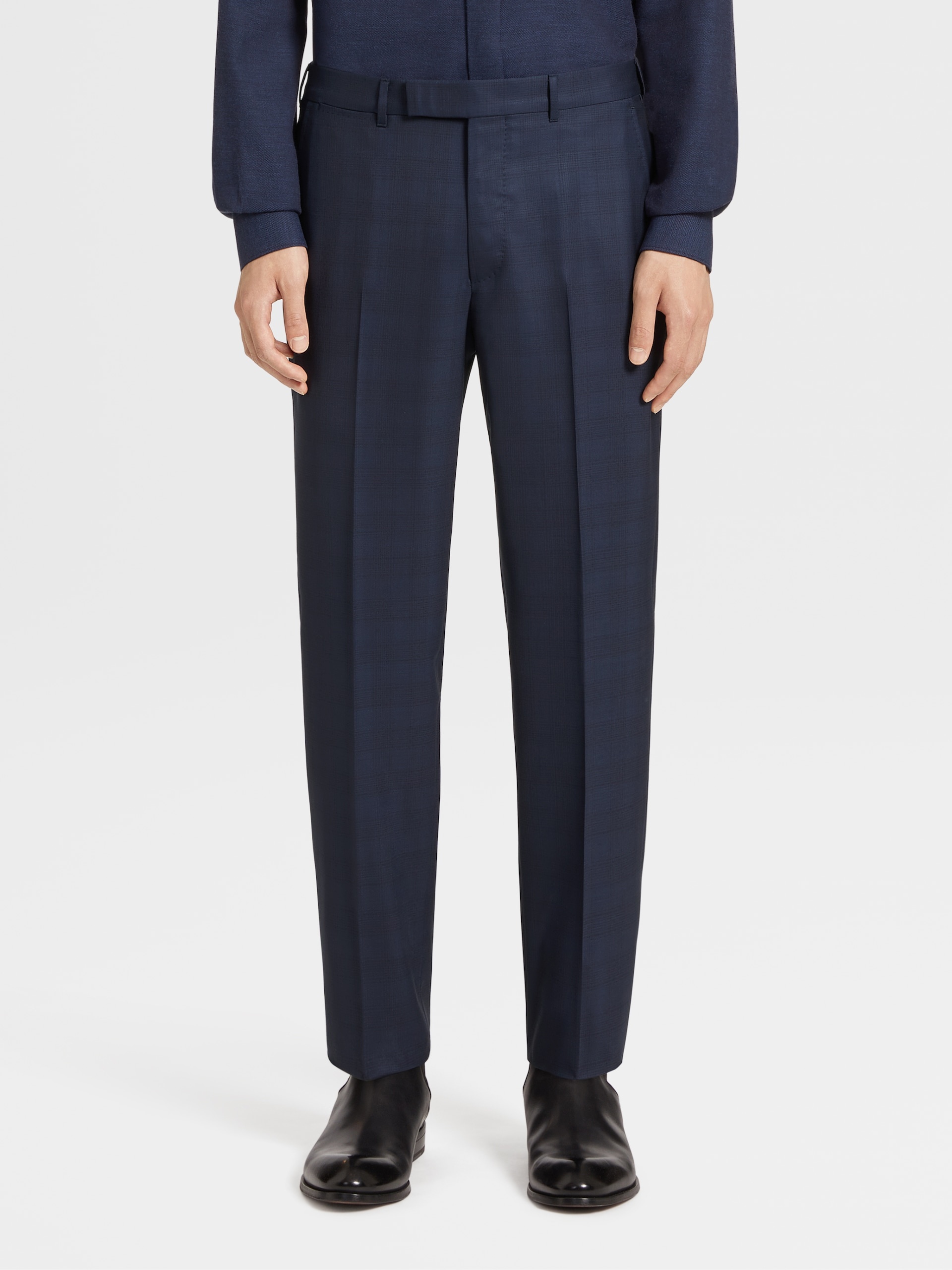 Zegna Centoventimila Single-breasted Wool Suit In Blue