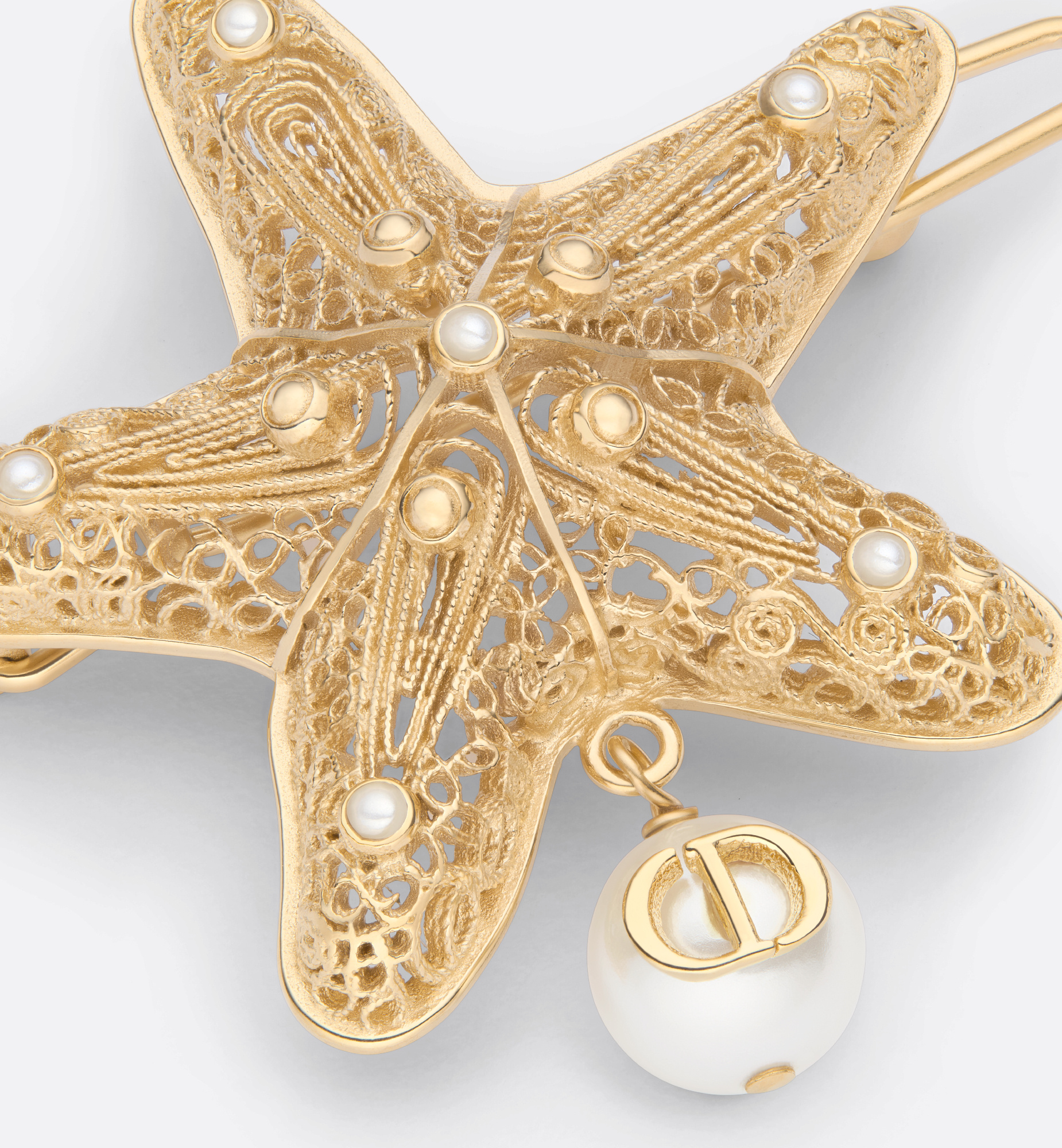 Dior Cabinet De Curiosités Barrette In Yellow