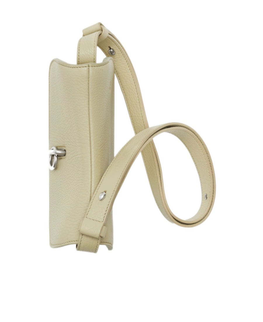 Burberry Mini Shoulder Bag With Adjustable Strap And Textured Finish In Nude