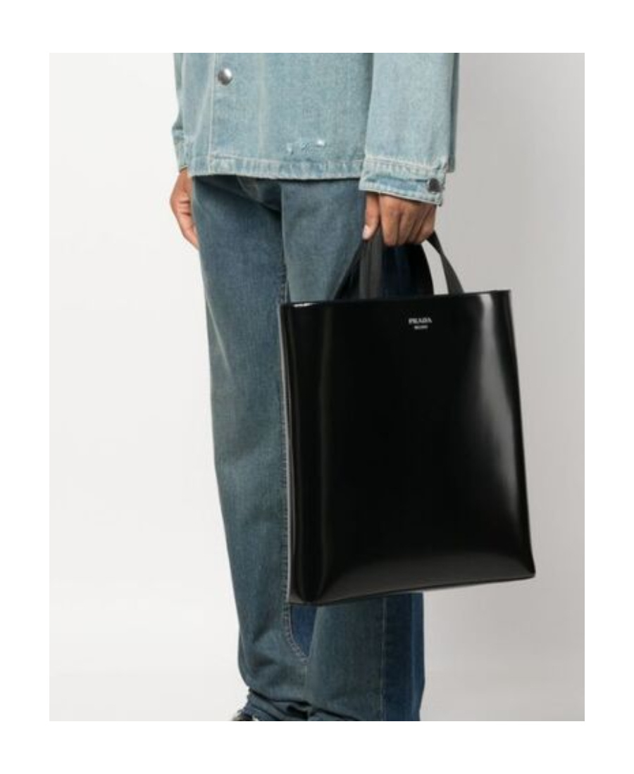 Prada Double-handle Handbag In Black