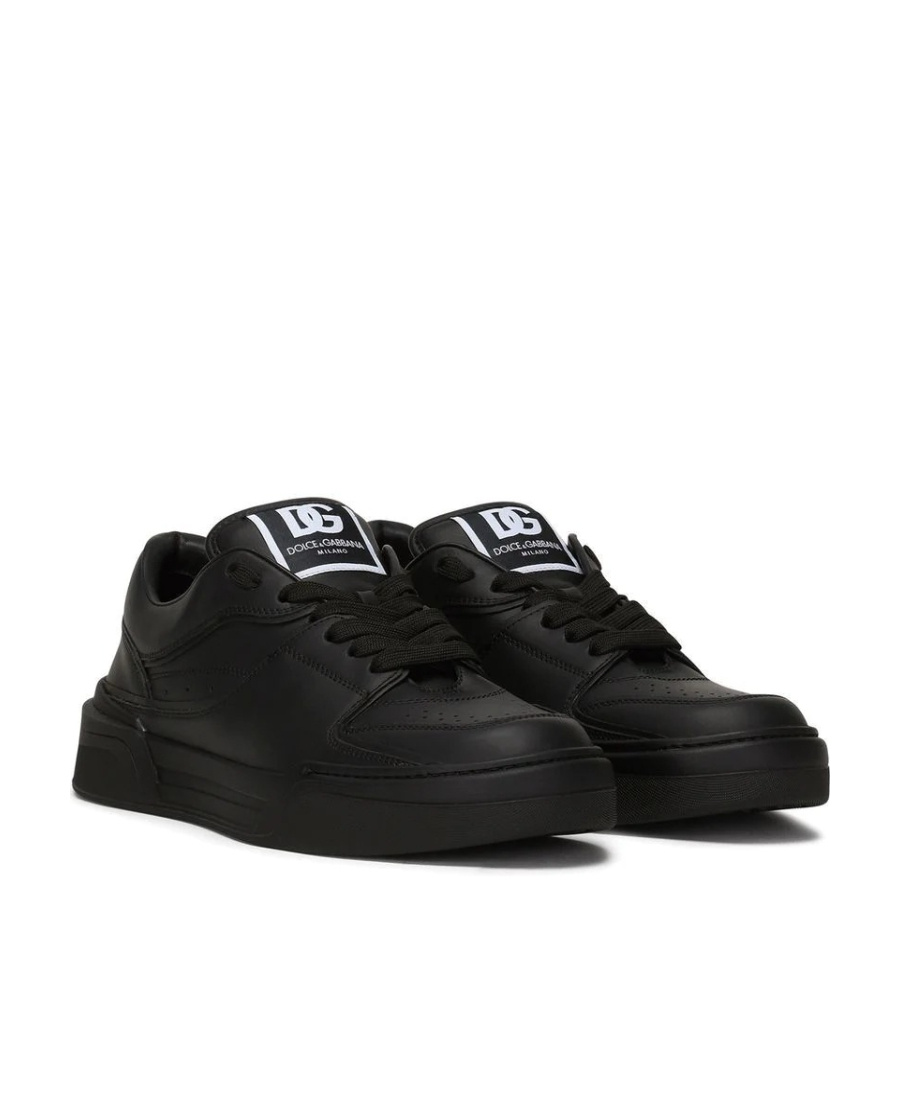 Dolce & Gabbana New Roma Sneakers In Nappa Leather In Black