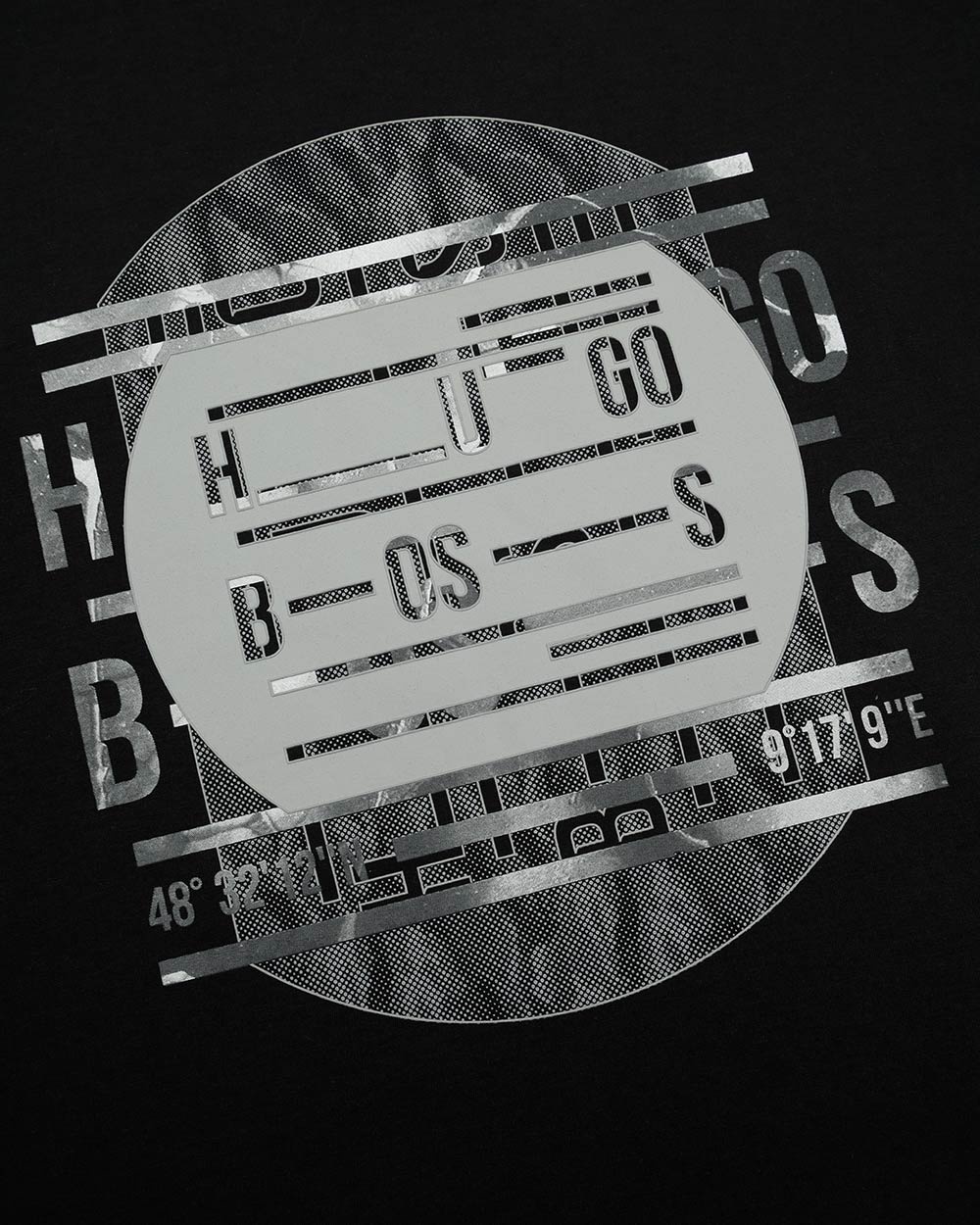 Hugo Boss Round-necked Logo T-shirt In Black