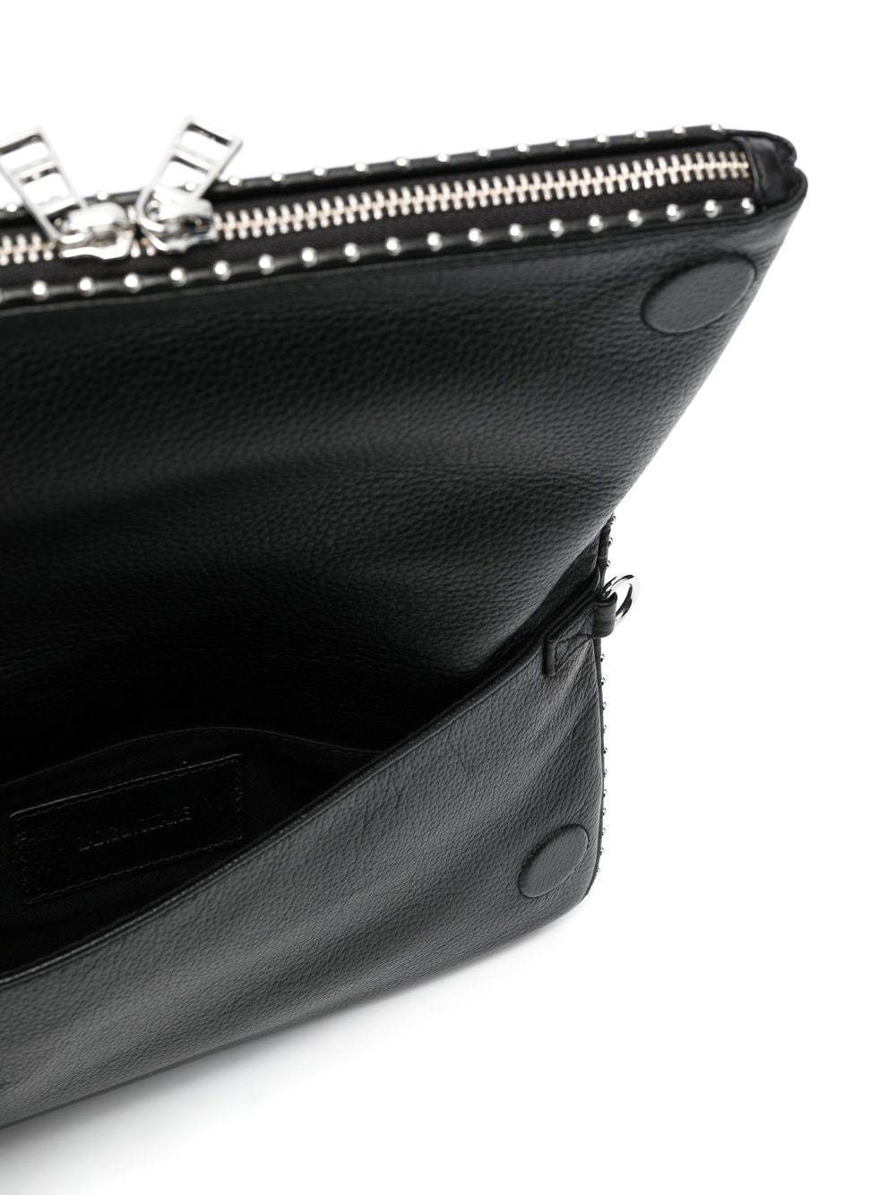 ZADIG & VOLTAIRE ZADIG VOLTAIRE STUD-EMBELLISHED CHAIN-LINKED SHOULDER BAG