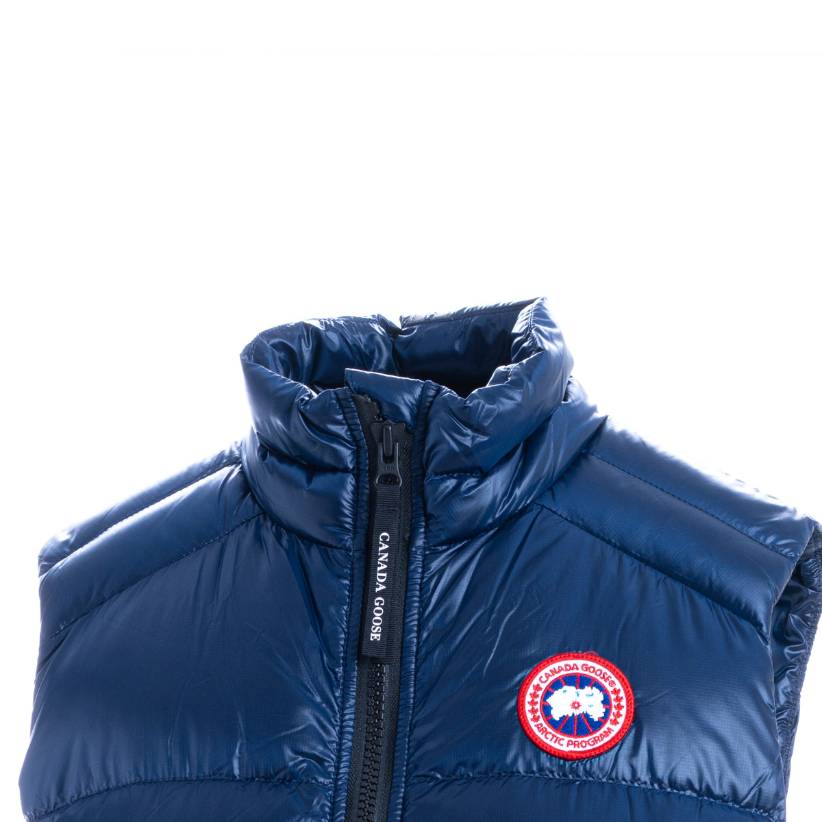 Shop Canada Goose Padded Zip-up Down Gilet In Blue