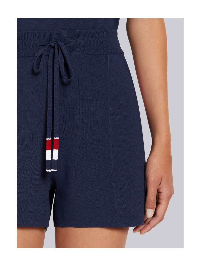 Thom Browne Rwb Pintuck Shorts In Multicolor