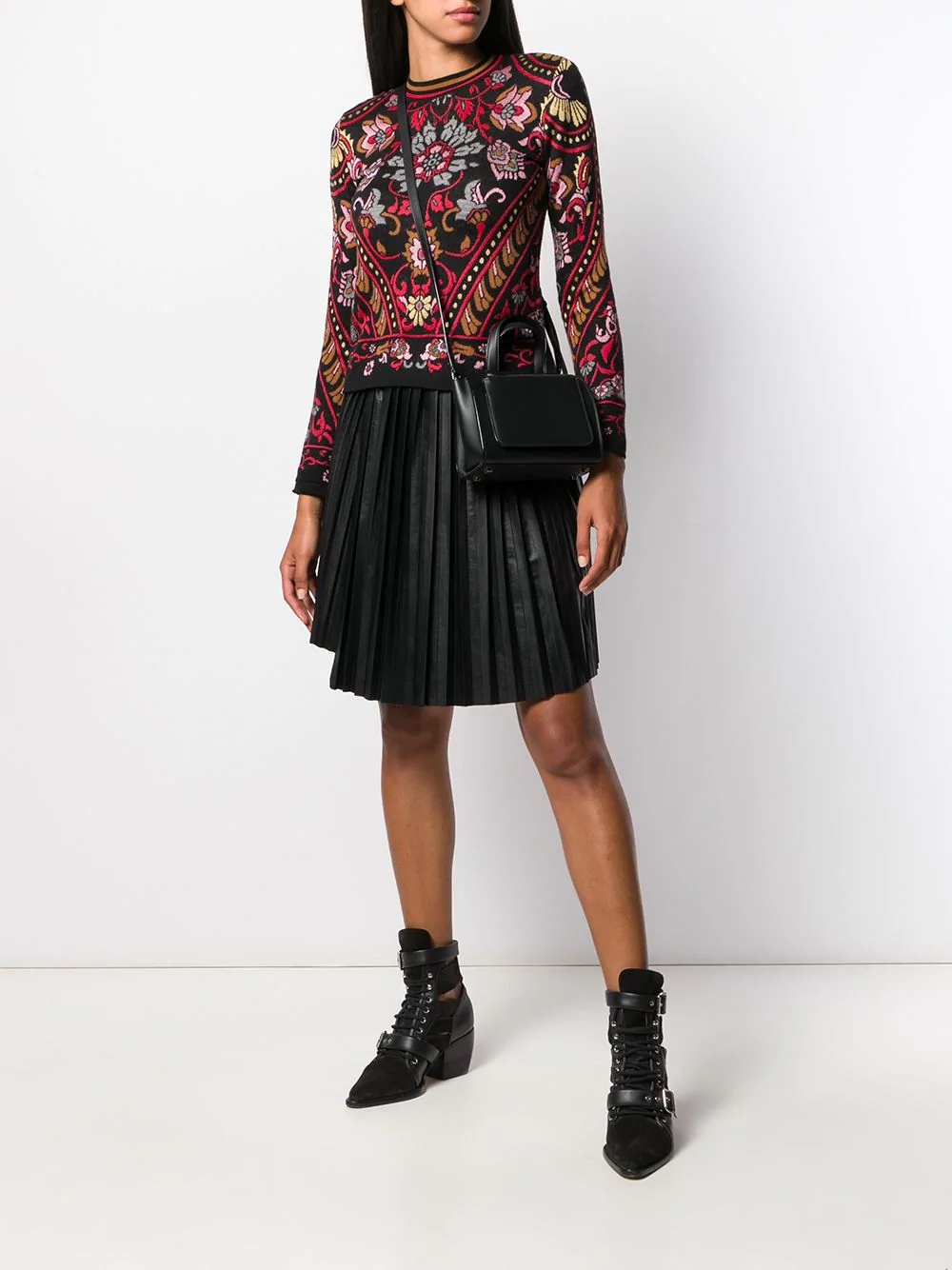 Valextra Passepartout Mini Handbag In Black