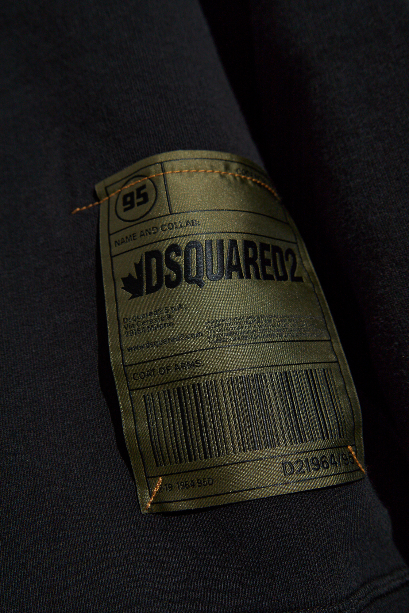 Dsquared2 Logo-patch Hoodie In Black