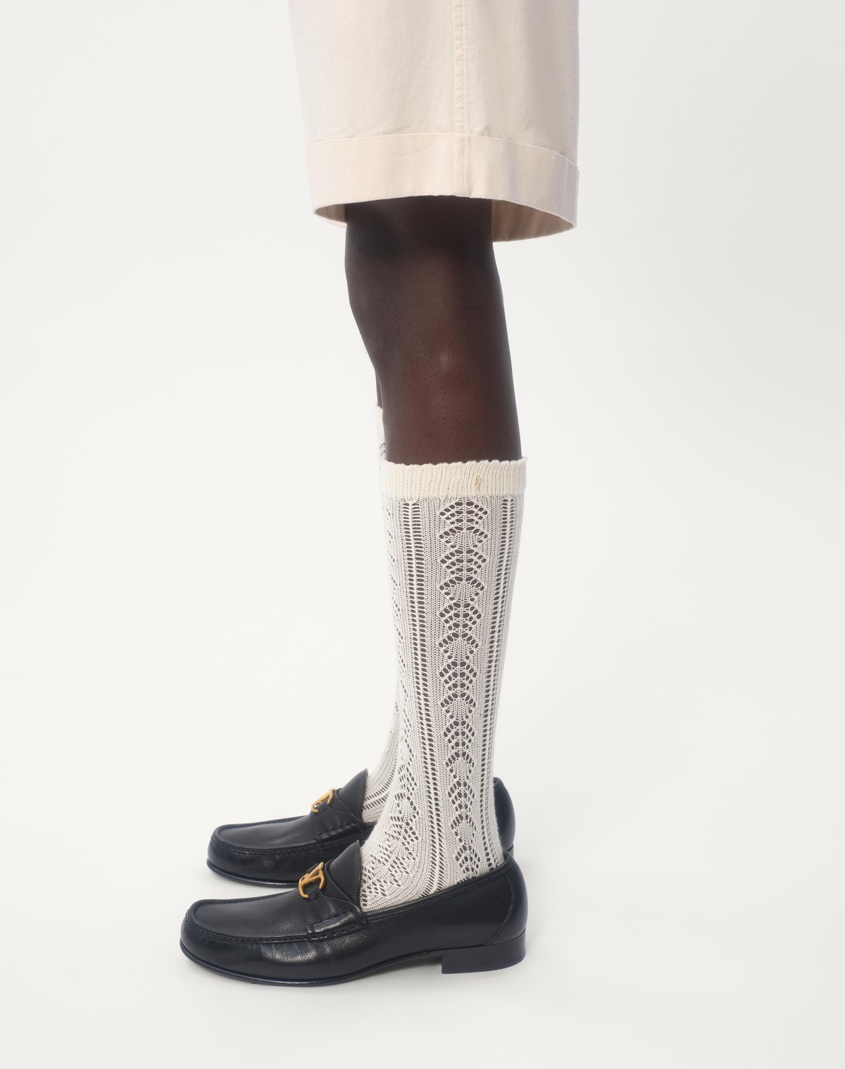 Valentino Ecru Cotton And Linen Bermuda Shorts In White