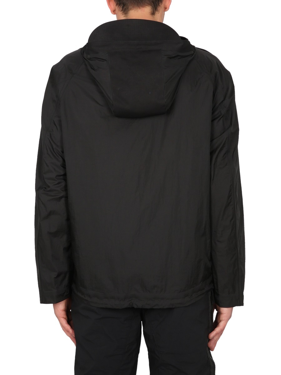 Ten C Combo Bonded Anorak Jacket In Black